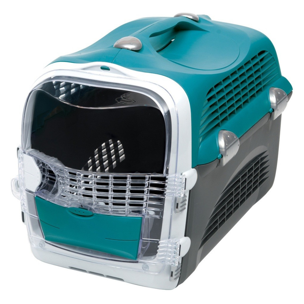 Catit Cabrio Cat Carrier, Turquoise, 51 L x 33 W x 35 H Cm