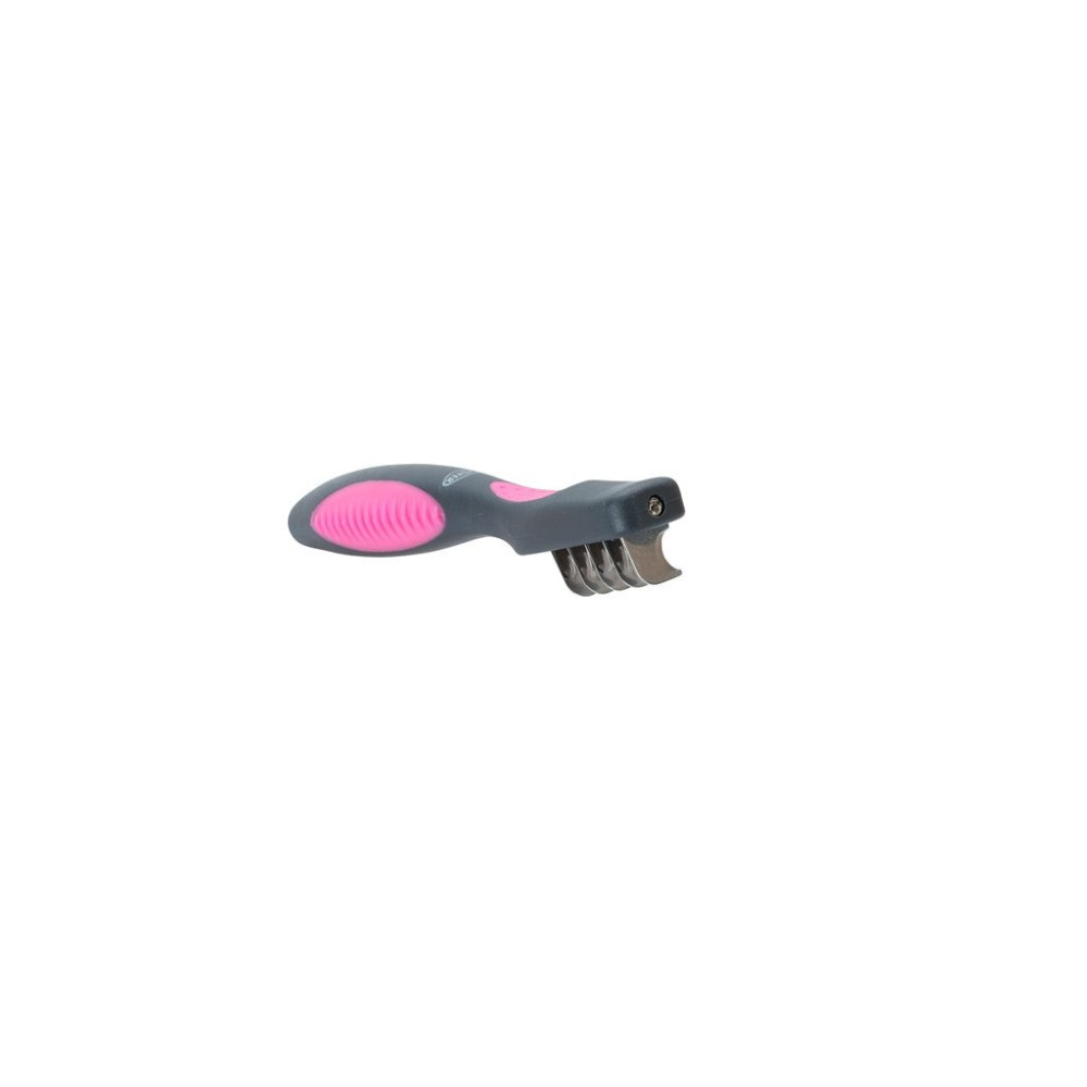 Kruuse Buster Grooming Blade Stripper With Mud Cleaner 5 Blades, Pink