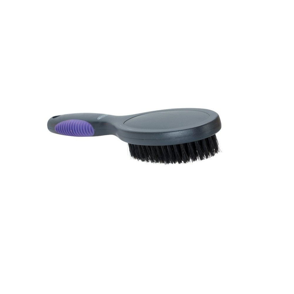 Kruuse Buster Boar Hair Bristle Brush, Black And Purple, Large