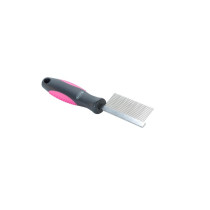 Kruuse Buster Pet Grooming Coarse Comb, Black And Pink