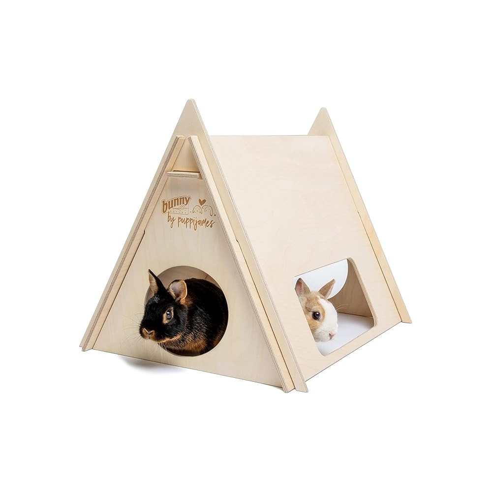 Bunny Nature By Puppijames Campsite For Dwarf Rabbits And Rodents, Brown