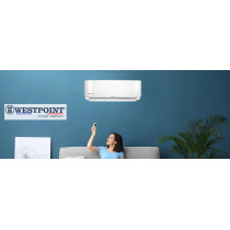 Westpoint 2.0 Ton Split Air Conditioner, 24000 British Thermal Units, Rotary Compressor, I FEEL function, Gold Fins, 4 Way Swing, Indoor HxWxD 33x108.2x23.3 cms, One Year Warranty WSN2423LTYA