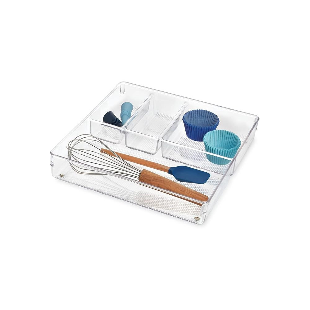 Interdesign Plastic Linus Grand Drawer Organizer, Clear