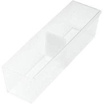 Like It Drawer Organizer With Two Dividers, Clear