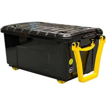 Really Useful Box Wheel Trunk With Lid 64L, Black