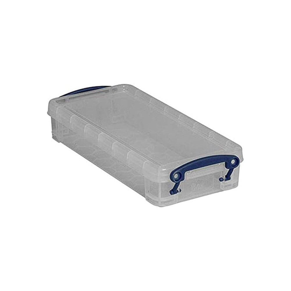 Really Useful Box Flat Storage Box With Lid, 0.55L Storage Capacity