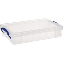 Really Useful Box Flat Storage Box With Lid, 4L Storage Capacity