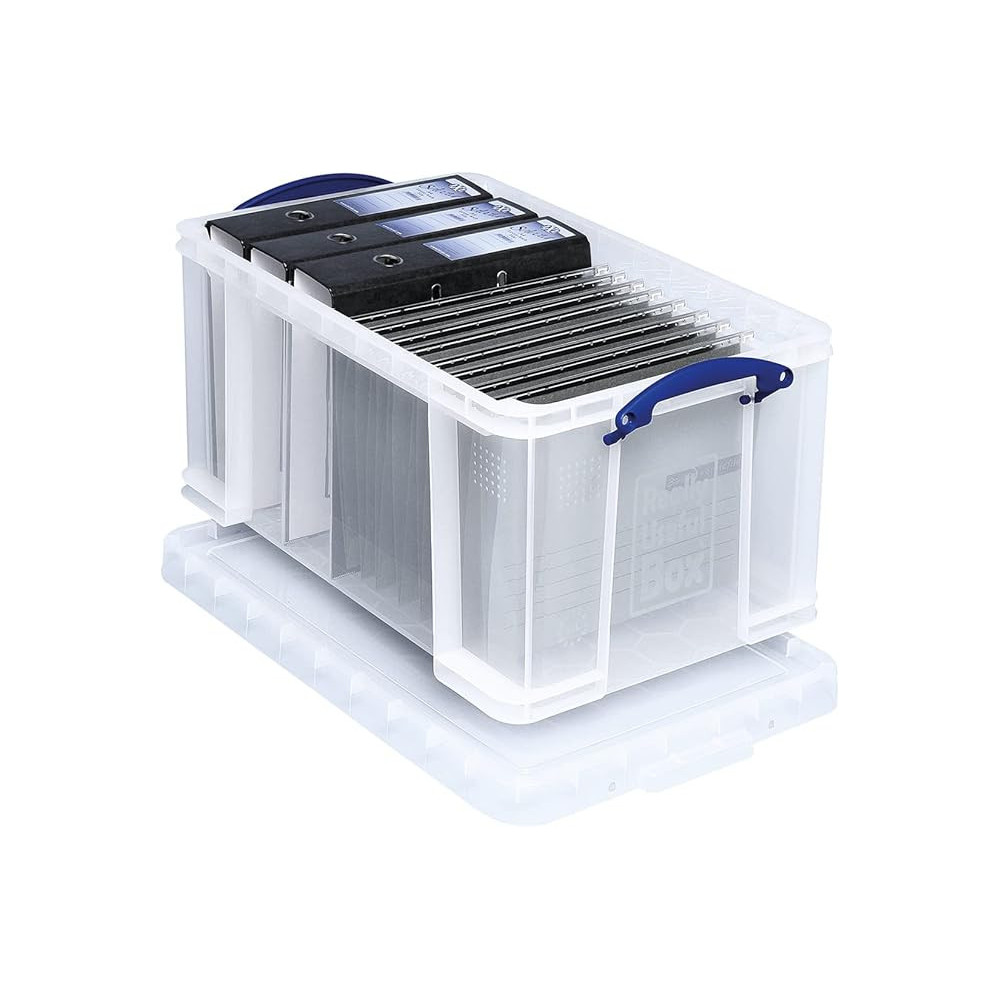 Really Useful Box Storage Box With Lid, 48L Storage Capacity