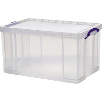 Really Useful Box Storage Box With Lid, 84L Storage Capacity