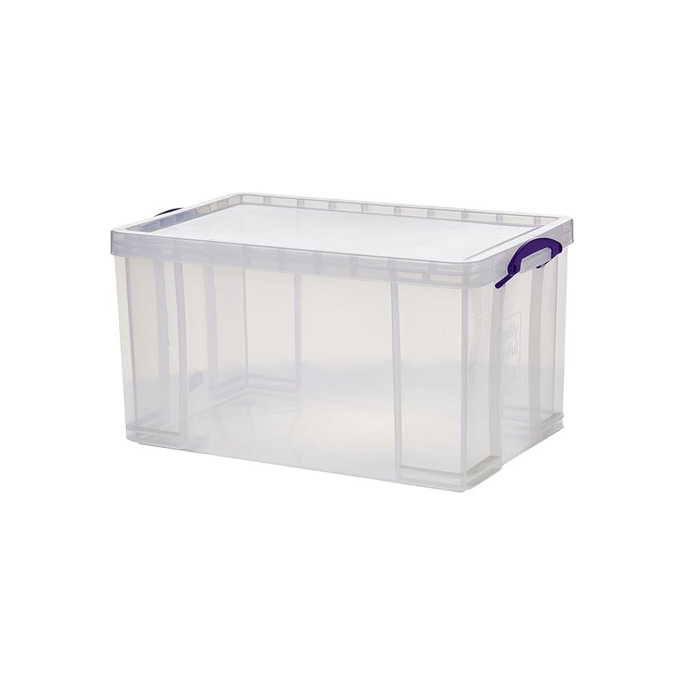 Really Useful Box Storage Box With Lid, 84L Storage Capacity