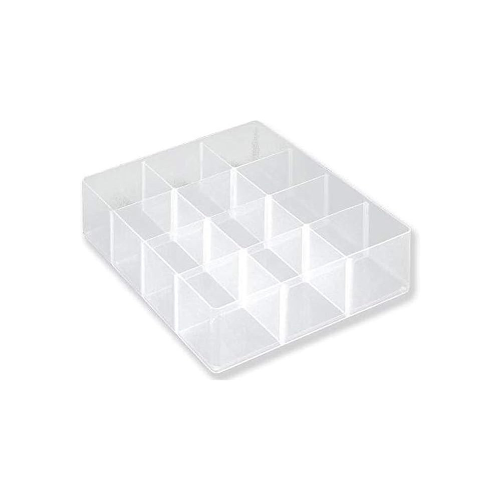 Really Useful Box Large 12 Compartment Storage Tray, Clear