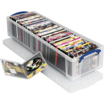 Really Useful Box Storage Box, 22L Capacity, Clear