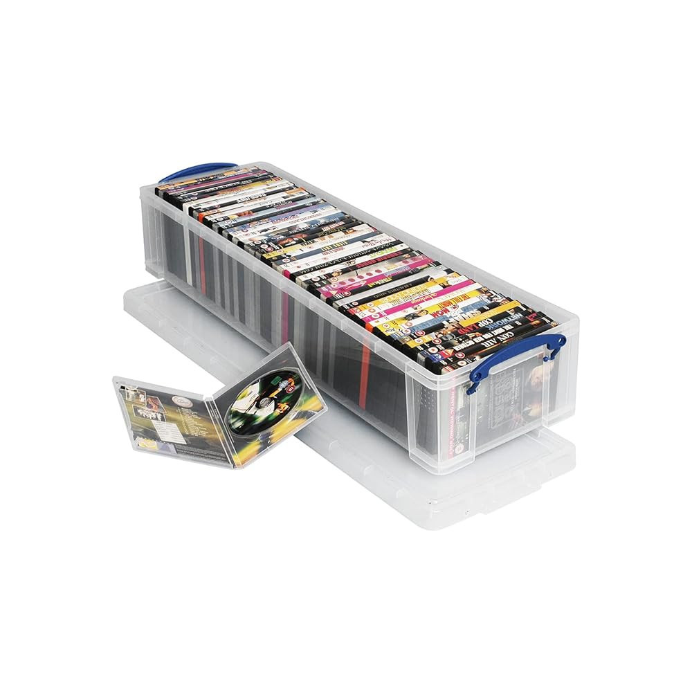 Really Useful Box Storage Box, 22L Capacity, Clear
