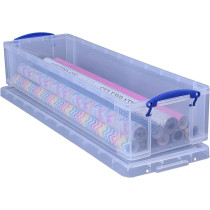 Really Useful Box Storage Box, 22L Capacity, Clear