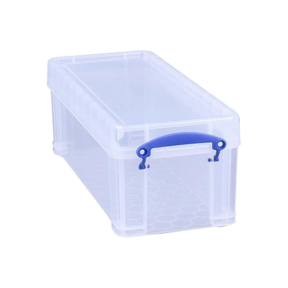 Really Useful Box Flat Storage Box, 6.5L Capacity, Clear