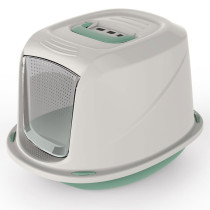 Georplast Galaxy Deluxe Cat Litter Box, 45 x 36 x 31.5h, Green