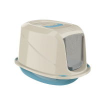 Georplast Galaxy Jumbo Cat Litter Box, 57 x 39.5 x 38cm, Light Blue