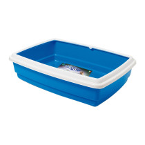 Georplast Jumbo Cat Litter Tray Easy To Clean, 54 x 40 x 14cm, Blue
