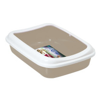 Georplast Junior Cat Litter Tray, 38 x 28 x 10.5cm, Beige