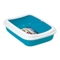 Georplast Junior Cat Litter Tray, 38 x 28 x 10.5cm, Blue
