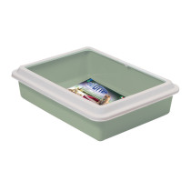 Georplast Max Cat Litter Tray, 43.5 x 34 x 11cm, Green