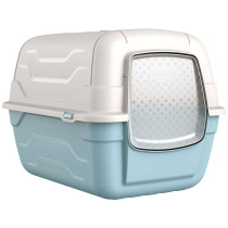Georplast Roto-Toilet Cat Litter Box, 52 x 40 x 40h, Blue