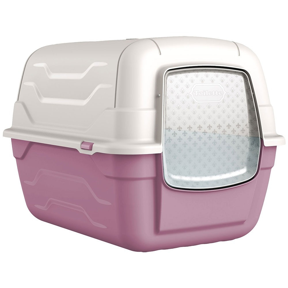Georplast Roto-Toilet Cat Litter Box, 52 x 40 x 40h, Pink