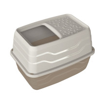 Georplast Salto Top Entry Cat Toilet, 56 x 40 x 38cm, Beige