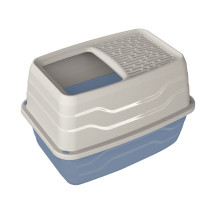 Georplast Salto Top Entry Cat Toilet, 56 x 40 x 38cm, Light Blue