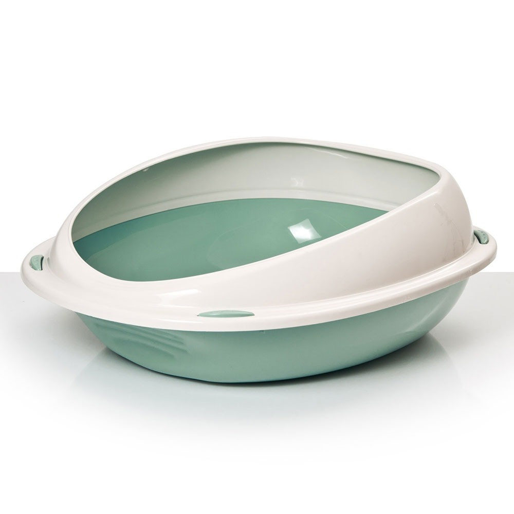 Georplast Shuttle 57cm Cat Litter Tray, 57 x 40 x 19h, Green