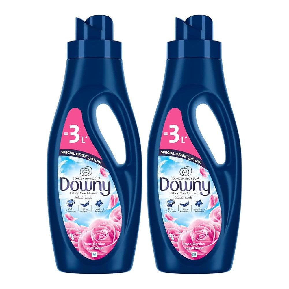 Downy Rose Garden Concentrate Fabric Conditioner Value Pack, 2 x 1 Litre