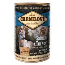 Carnilove Brit Salmon And Turkey For Adult Dogs Wet Food Can, 400 Gram