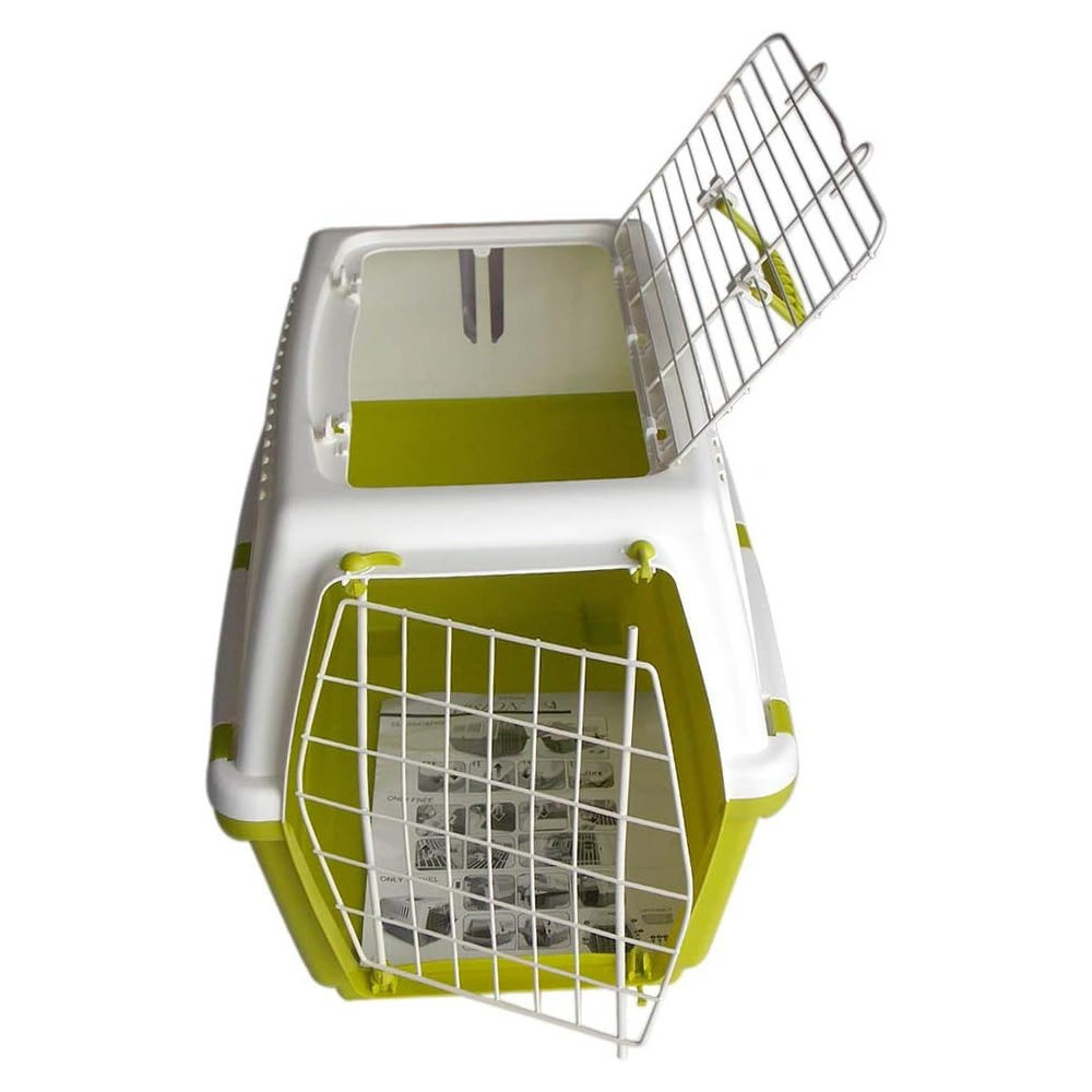 Mp Bergamo Carrier Vision Classic 55 For Cats, Green/White, 54 x 36 x 36 H