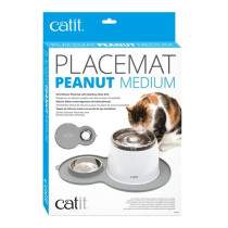 Catit Peanut Shape Placemat For Cats, Medium Size, Grey