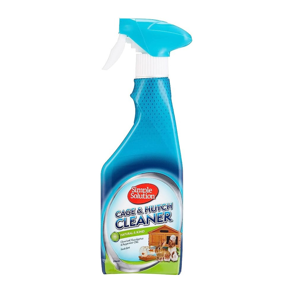 Simple Solution Cage And Hutch Natural Anti Bacterial Cleaner, White, 500 Ml