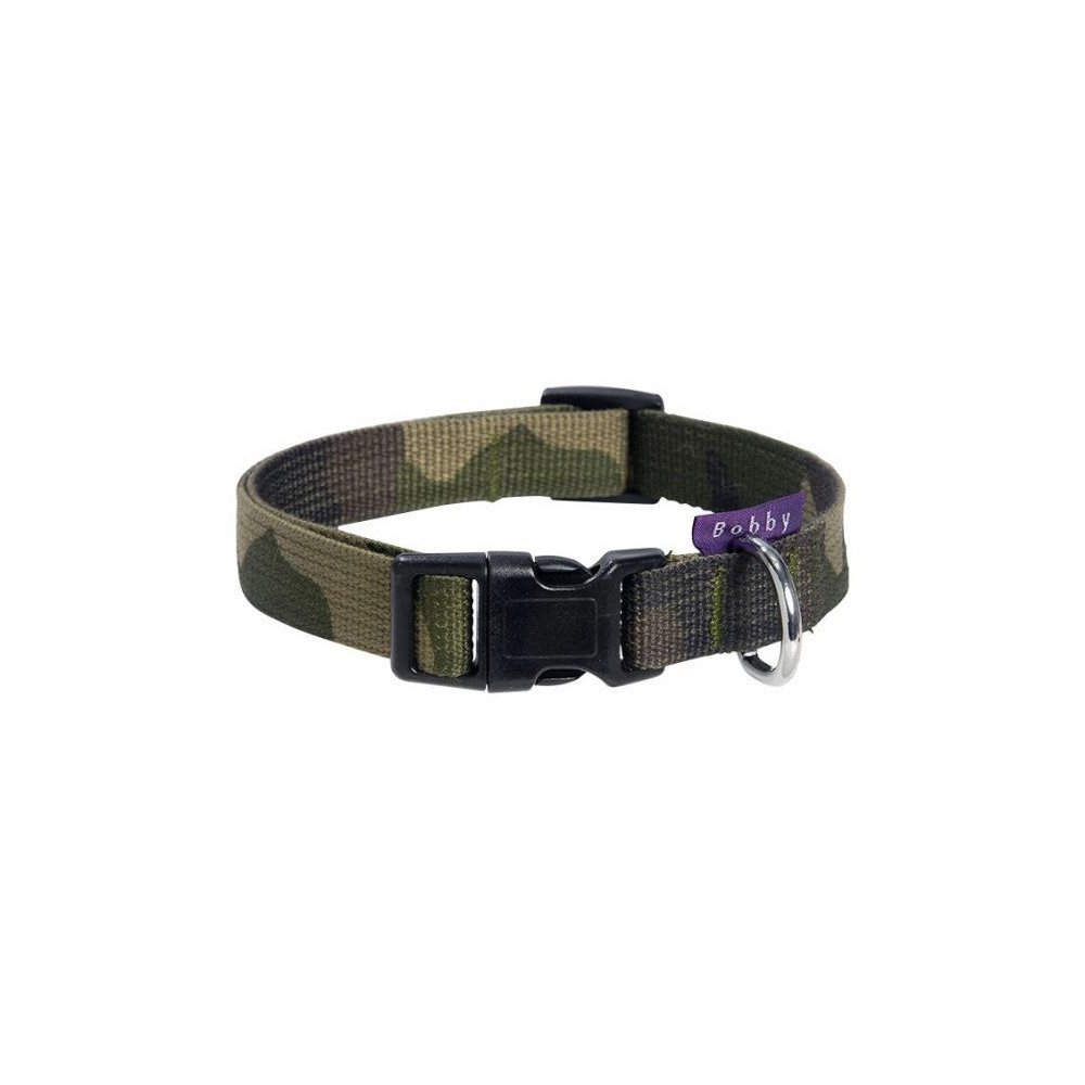 Bobby Camouflage Nylon Dog Collar Trendy And Unique, Xl, Khaki