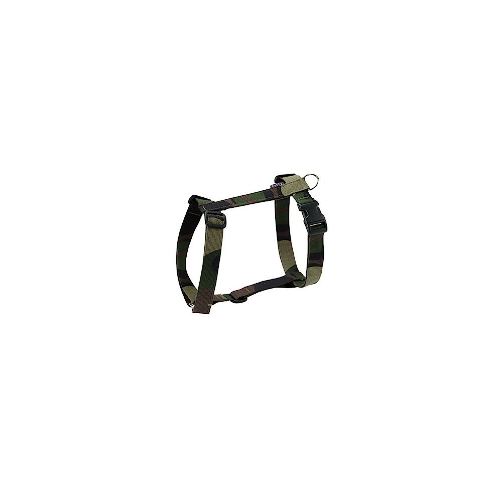 Bobby Camouflage Nylon Dog Harness, Khaki, Medium