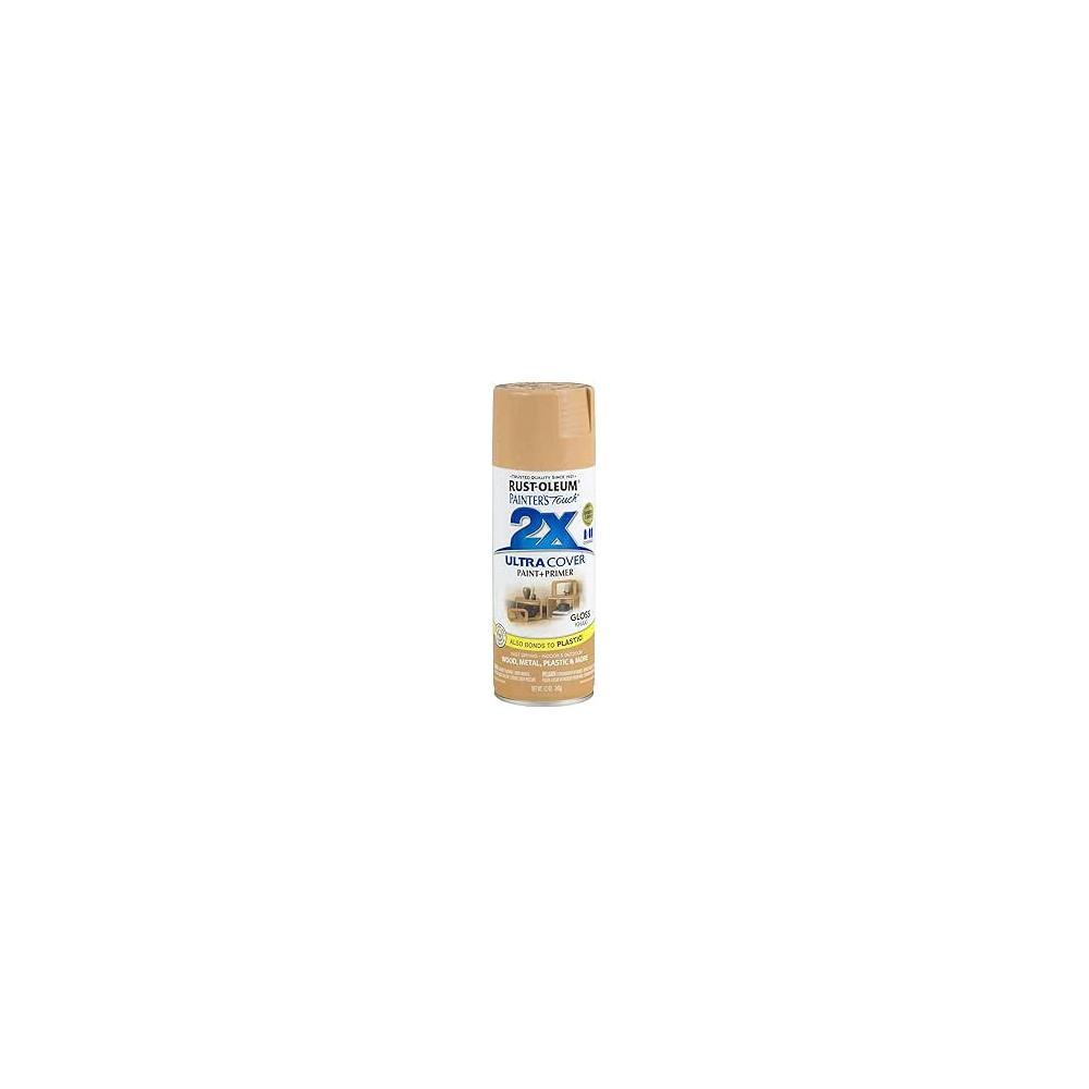 Rust Oleum Painters Touch 2 X Ultra Cover Paint Plus Primer, Gloss Khaki/Beige