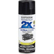 Rust Oleum Painters Touch 2 X Ultra Cover Paint Plus Primer, Gloss Black