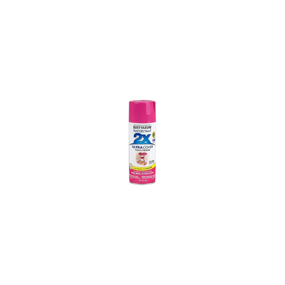 Rust Oleum Painters Touch 2 X Ultra Cover Paint Plus Primer, Gloss Berry Pink