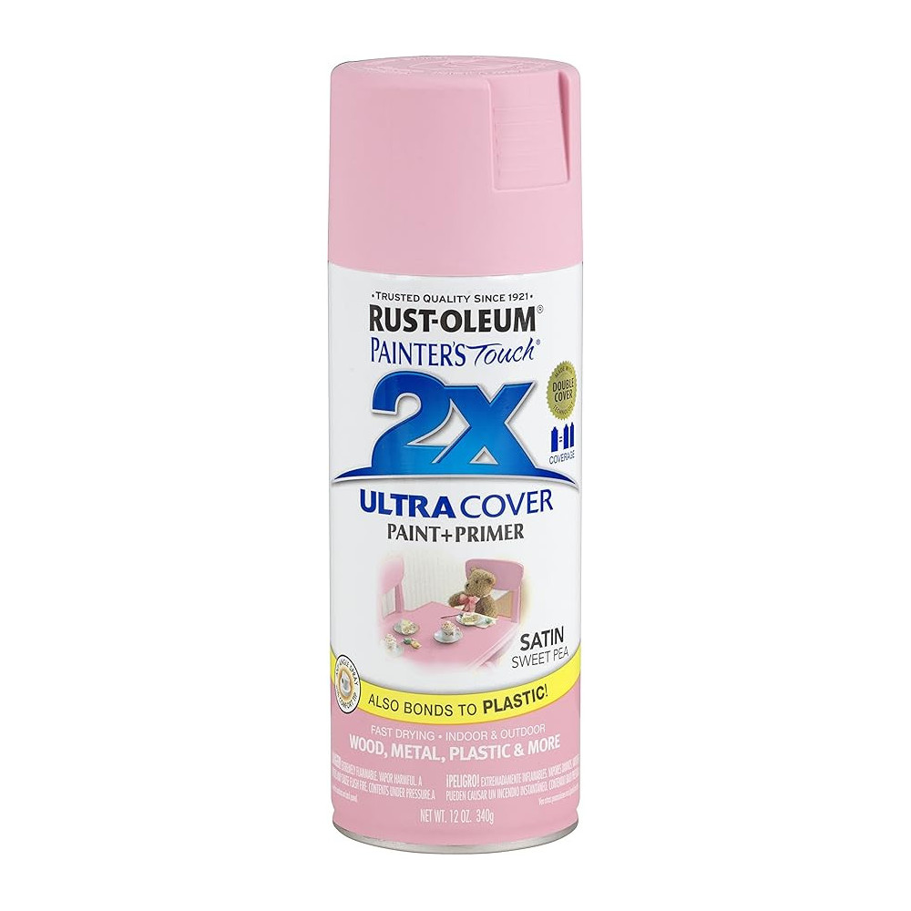 Rust Oleum Painters Touch 2 X Ultra Cover Paint Plus Primer, Satin Sweet Pea