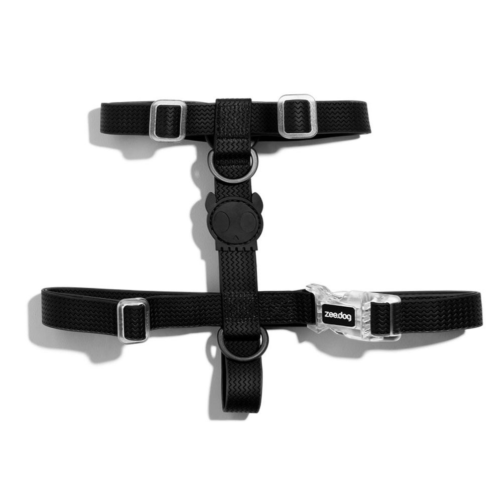 Zee.Dog Neopro Black H-Harness For Dog, Durable, Large