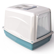 Georplast Vicky Cat Litter Box, 54 x 39 x 39h, Blue