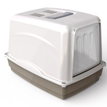 Georplast Vicky Cat Litter Box, 54 x 39 x 39h, Grey