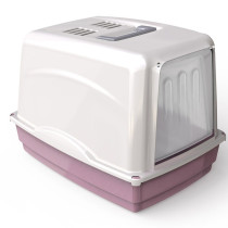 Georplast Vicky Cat Litter Box, 54 x 39 x 39h, Pink