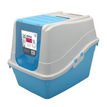 M-Pets Esna Cat Litter Box, L54 x W40 x H45 cm, Blue