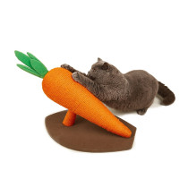 FOFOS Carrot Cat Scratcher, Large (61 x 36 x 38cm), Orange