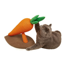 FOFOS Carrot Cat Scratcher, Large (61 x 36 x 38cm), Orange