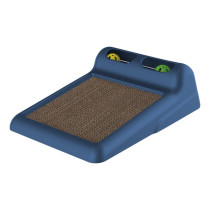 Georplast Flipper Cat Toy With 2 Balls With Scratcher, Navy Blue