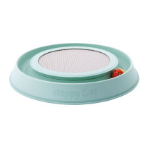 Georplast Happy Cat Cardboard Scratcher And Toy, 41 x 38 x 5cm, Green